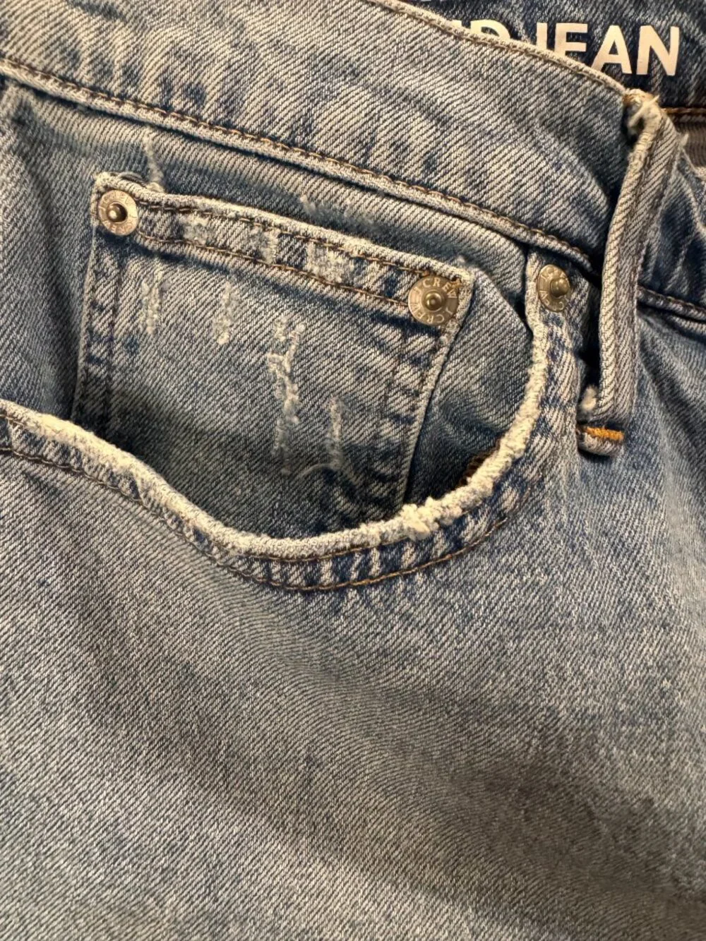 J.Crew Slim Boyfriend Jeans Medium Wash High Rise Distressed Hem 30